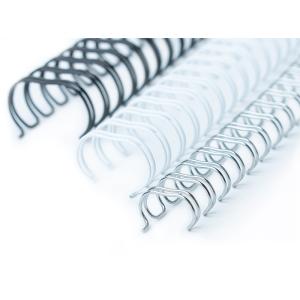 Kovové vázací hřbety Drátěné hřbety 9/16" - 3:1 - 14,3mm - bílé 100 ks