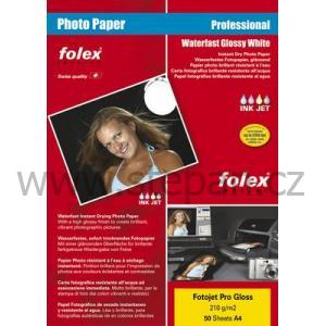 Fotopapíry Fotojet PRO 210g  A4, lesklý