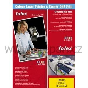 Potisknutelné fólie BG-72 čirá f.A3 /barva laser/balení 50 listů