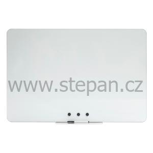 Magnetické tabule Bílá bezrámová magnetická tabule Qboard 150 x 97 cm