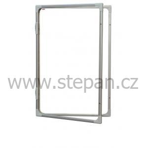 Vitrína Vitrína interiérová s vertikálním otevíráním 120x90cm, magnetický povrch, model 2