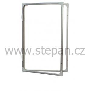 Vitrína Vitrína interiérová s vertikálním otevíráním 90x60cm, magnetický povrch, model 2