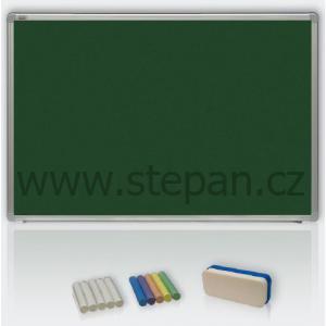 Magnetické tabule Zelená magnetická tabule pro popis křídou 100x200 - keramická, ALU23