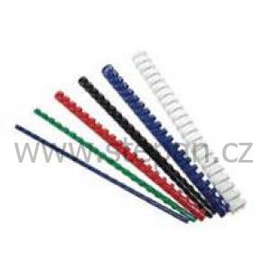 Plastové vázací hřbety Bílé kroužky pro vazbu, 14mm