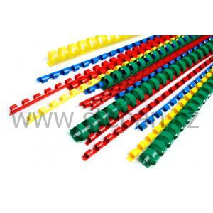 Plastové vázací hřbety Modré plast.kroužky 45mm