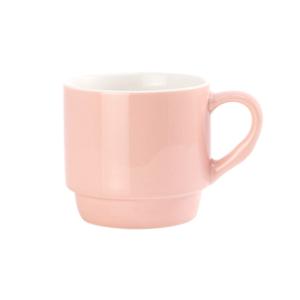 Transferové fólie Stohovatelný porcelánový hrnek 11 Oz - růžový